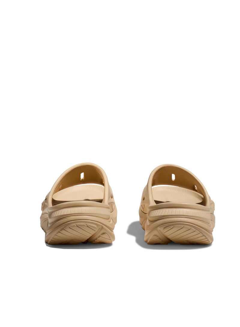 Hoka One One ORA Recovery Slide 3 Beach Slippers Brown Rubber Soft Sole Comfort For Men and Women  - Image 4