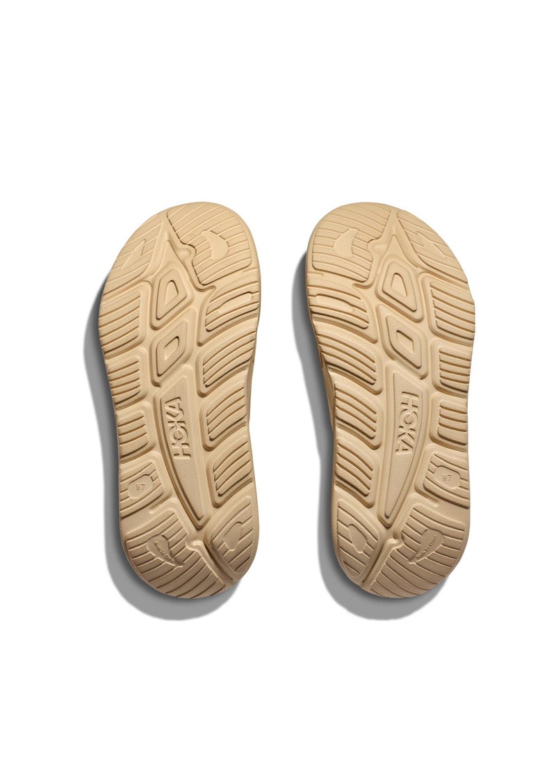Hoka One One ORA Recovery Slide 3 Beach Slippers Brown Rubber Soft Sole Comfort For Men and Women  - Image 5