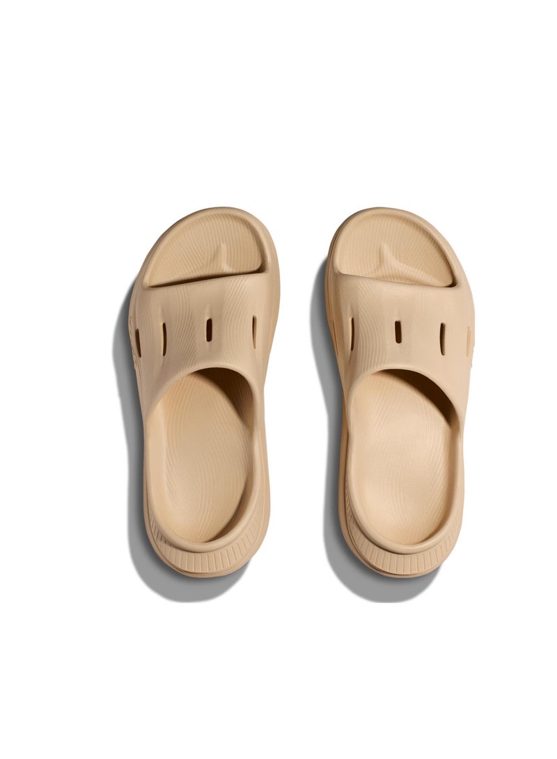 Hoka One One ORA Recovery Slide 3 Beach Slippers Brown Rubber Soft Sole Comfort For Men and Women  - Image 3