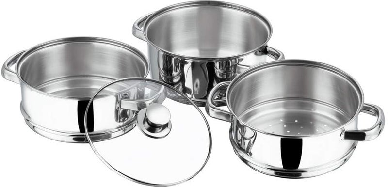 Klassi Kichen Stainless Steel Steamer 3Tier - Image 5