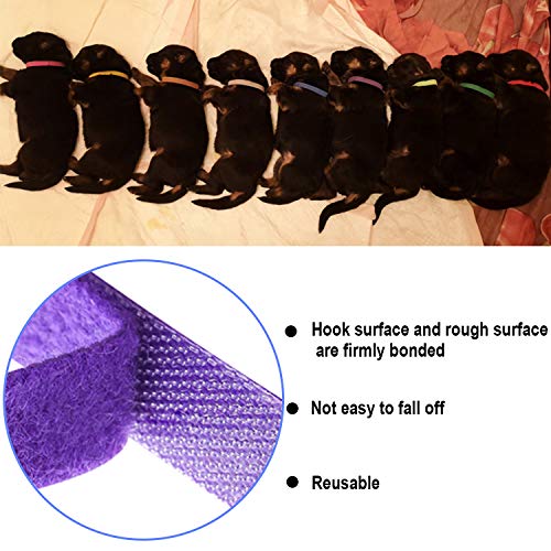 FEBSNOW 15 Pcs Puppy Whelping Collars Newborn Pet Collars Double-sided Soft Adjustable ID Bands Puppy Id Collars for Newborn Pet Dog Cat 15 Colors - Image 4