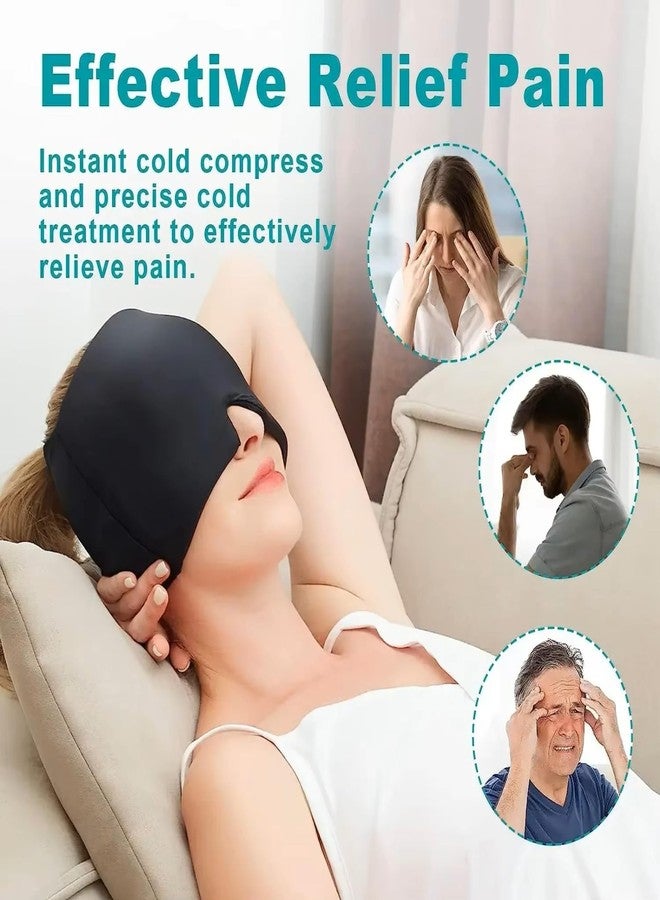 HUMAIZAR Gel Ice Headache/Migraine Relief Hat, Cold Therapy Migraine Relief Cap/Migraine Ice Head Wrap Ice Pack Mask, Cold Compress Headache Relief Cap for Tension, Sinus & Stress (MULTI COLOR) - Image 5