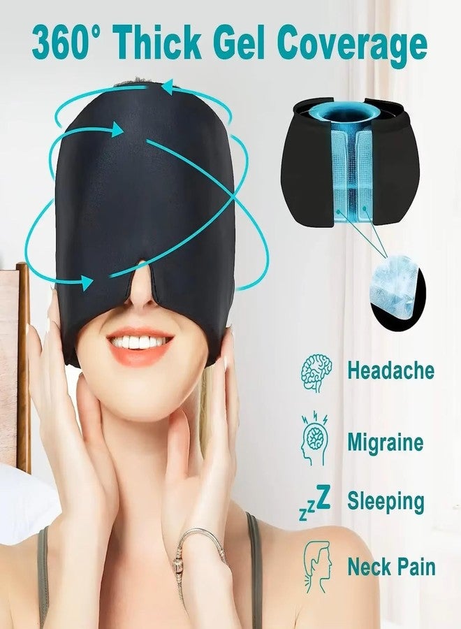 HUMAIZAR Gel Ice Headache/Migraine Relief Hat, Cold Therapy Migraine Relief Cap/Migraine Ice Head Wrap Ice Pack Mask, Cold Compress Headache Relief Cap for Tension, Sinus & Stress (MULTI COLOR) - Image 4