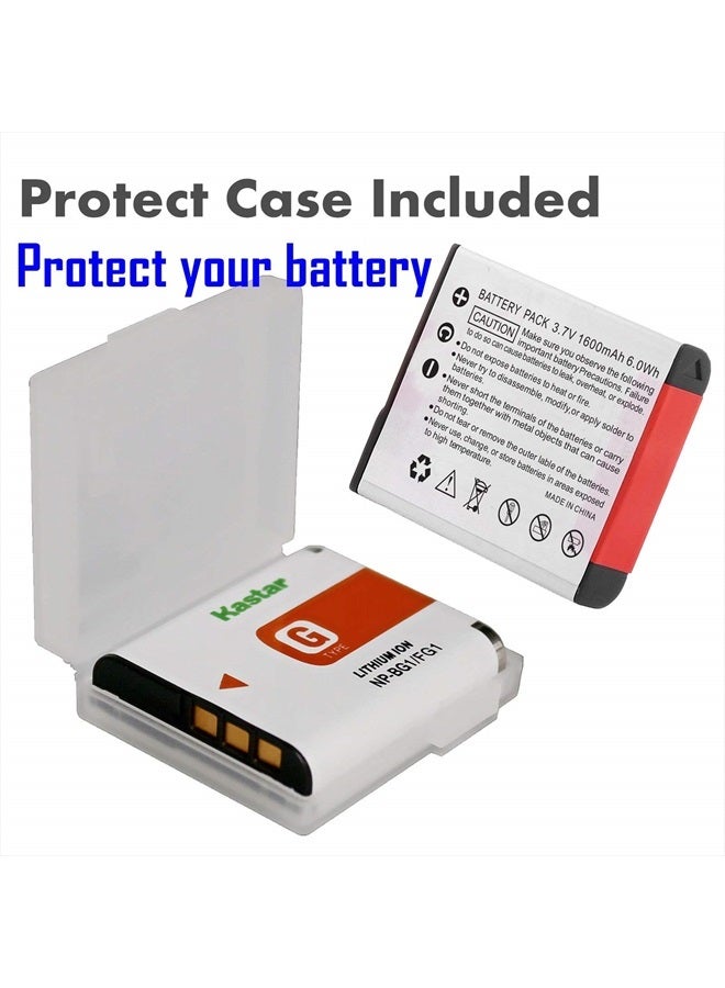 Kastar Lithium Ion Camera Battery for Sony G Type NPBG1 NP-BG1 Sony Cyber-Shot DSC-H3 DSC-H7 DSC-H9 DSC-H10 DSC-H20 DSC-H50 DSC-H55 DSC-H70 DSC-H90 DSC-W80 DSC-W85 DSC-W90 DSC-WX1 DSC-WX10 HDR-GW55 - Image 2