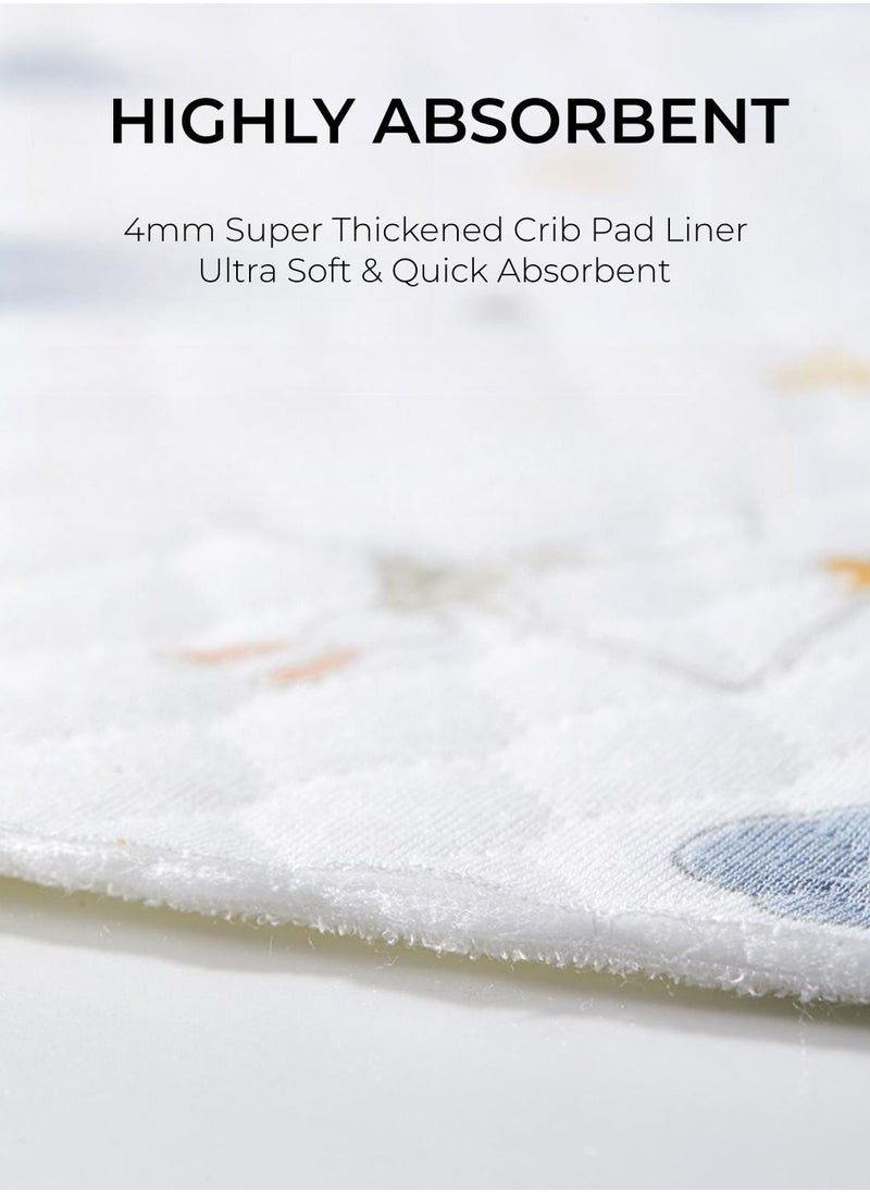 Be a better mom Ultra Soft And Absorbent Waterproof Baby Changing Pad Thickened Crib Pad Liner  - Image 5