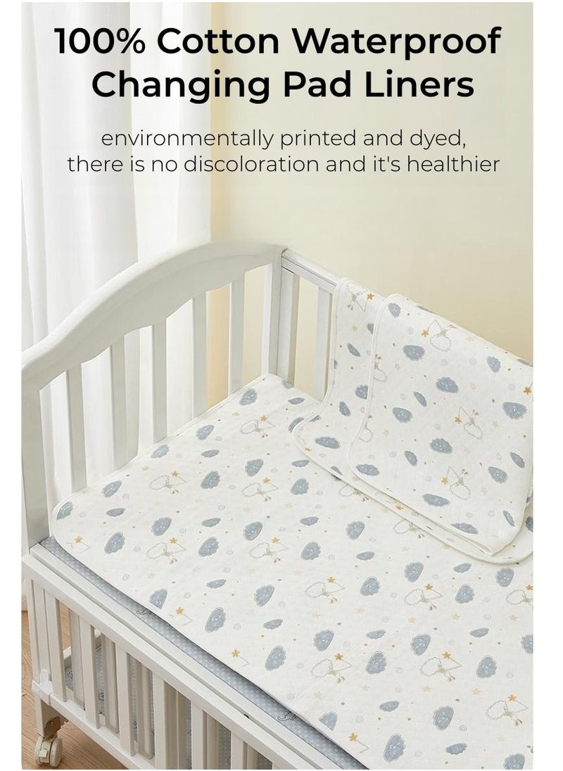 Be a better mom Ultra Soft And Absorbent Waterproof Baby Changing Pad Thickened Crib Pad Liner  - Image 2