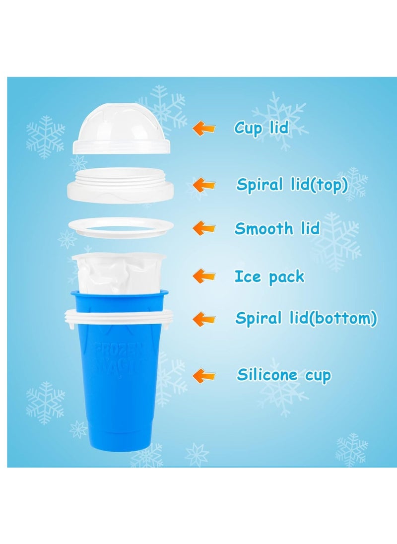 ELTRAZONE - Slushie Maker Cup - TIK TOK Quick Frozen Magic Cup, Double Layers Slushie Cup, DIY Homemade Squeeze Icy Cup, Fasting Cooling Make And Serve Slushy Cup For Milk Shake, Smoothie - Image 1