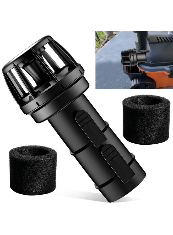 DECKMAN Wet/Dry Vacs Vacuum Muffler Diffuser WS25025A - Red, Airflow Dispersal Design Shop Vacuum Attachment - Diffuse Dry And Wet Vacuum Airflow To Reduce Blown Debris And Dust - Image 1