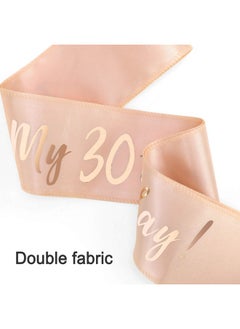 HOWAF Rose Gold 30Th Birthday Sash It¡¯S My 30Th Birthday Satin Sash For 30Th Birthday Decorations Women 30 Birthday Gift Party Accessories One Size  - Image 4