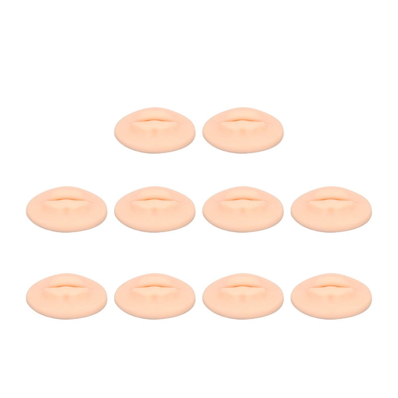 10PCS Practice Lips Open Mouth Silicone 3D Fake Lips for Teaching Training - Image 1