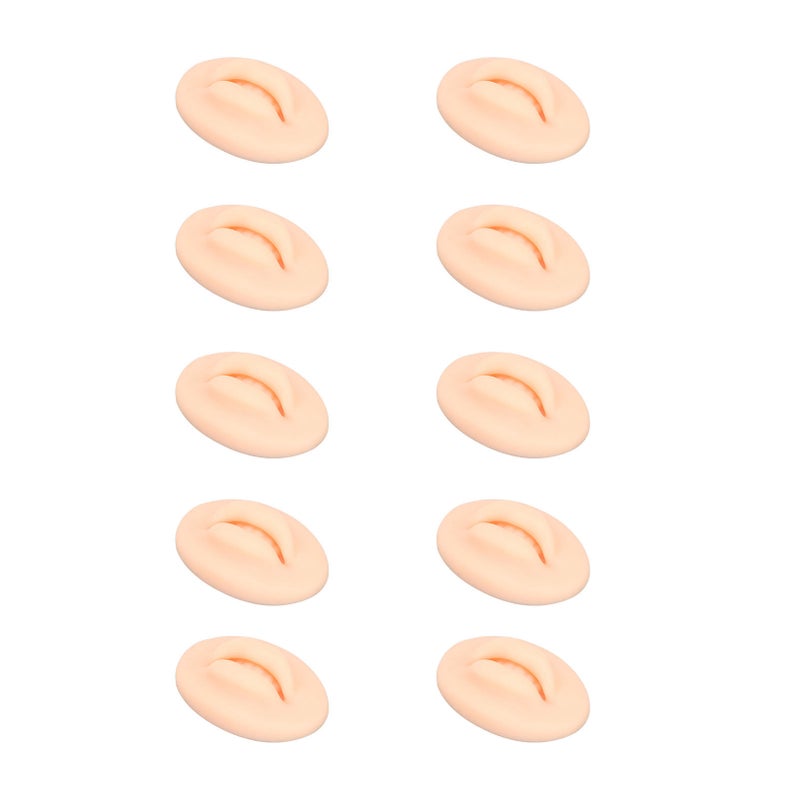 10PCS Practice Lips Open Mouth Silicone 3D Fake Lips for Teaching Training - Image 2