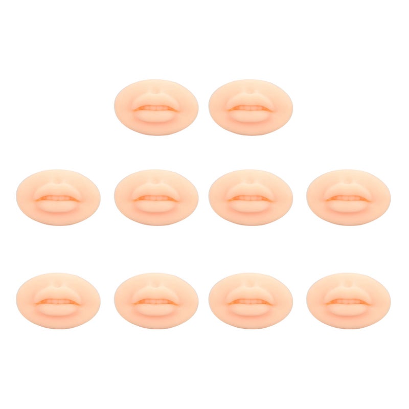 10PCS Practice Lips Open Mouth Silicone 3D Fake Lips for Teaching Training - Image 5