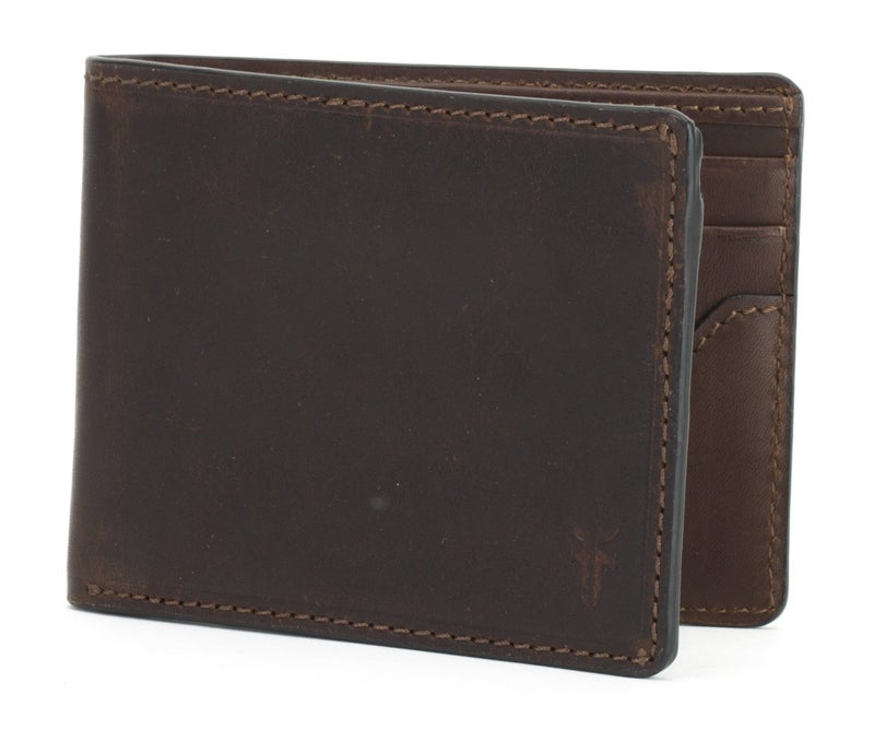 Frye FRYE Men's Logan Slim Id Billfold, Dark Brown, One Size 
