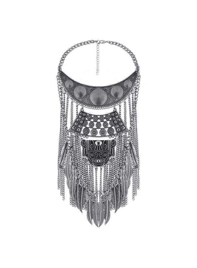 YAZILIND Collar Necklaces Pendants Exaggerated Vintage Maxi Choker Statement Collier Boho Women Jewelry - Image 1