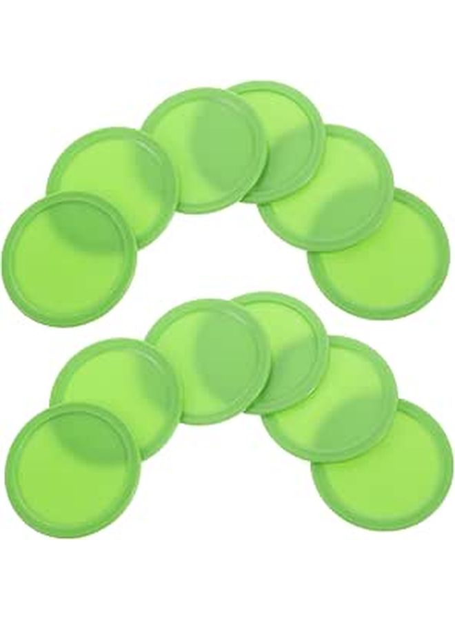 12 Pieces Weighted Air Hockey Pucks Set Compatible With Ice And Air Hockey Tables For Game Room Accessories Easy Installation And Play