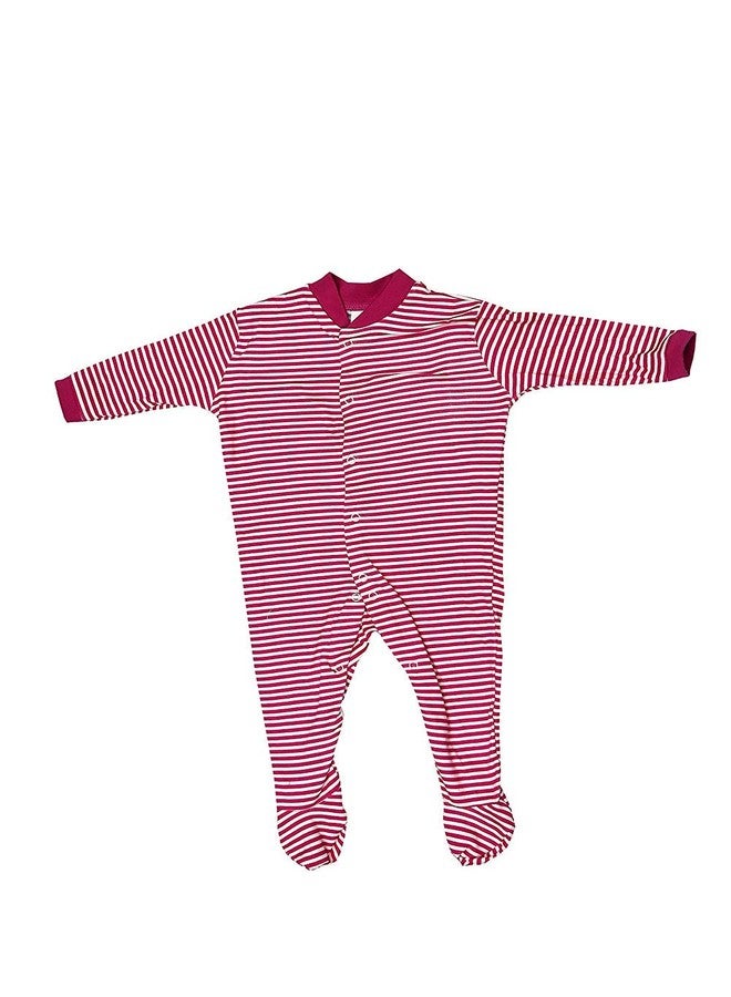 Mini Berry Cotton Baby Boy Rompers in Purple Color for 12-18 Months-Combo of 3Pcs - Image 2