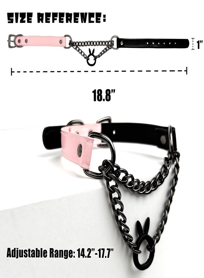 EverGlimp Leather Choker Collar Necklace For Women,Cute Skull Gothic Punk Rock Choker Necklace Collars, standard, Leather, No Gemstone - Image 5