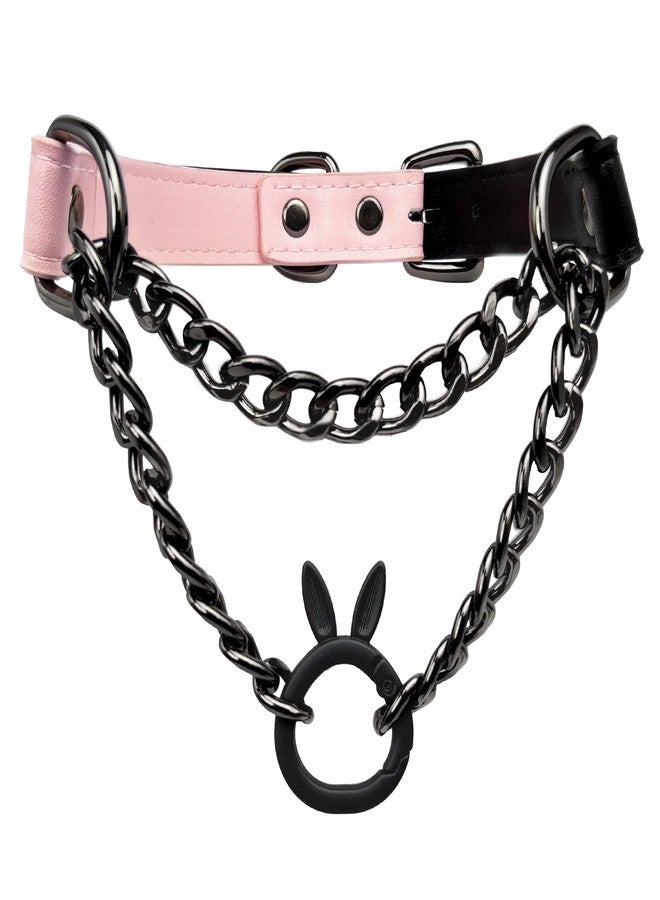 EverGlimp Leather Choker Collar Necklace For Women,Cute Skull Gothic Punk Rock Choker Necklace Collars, standard, Leather, No Gemstone - Image 1