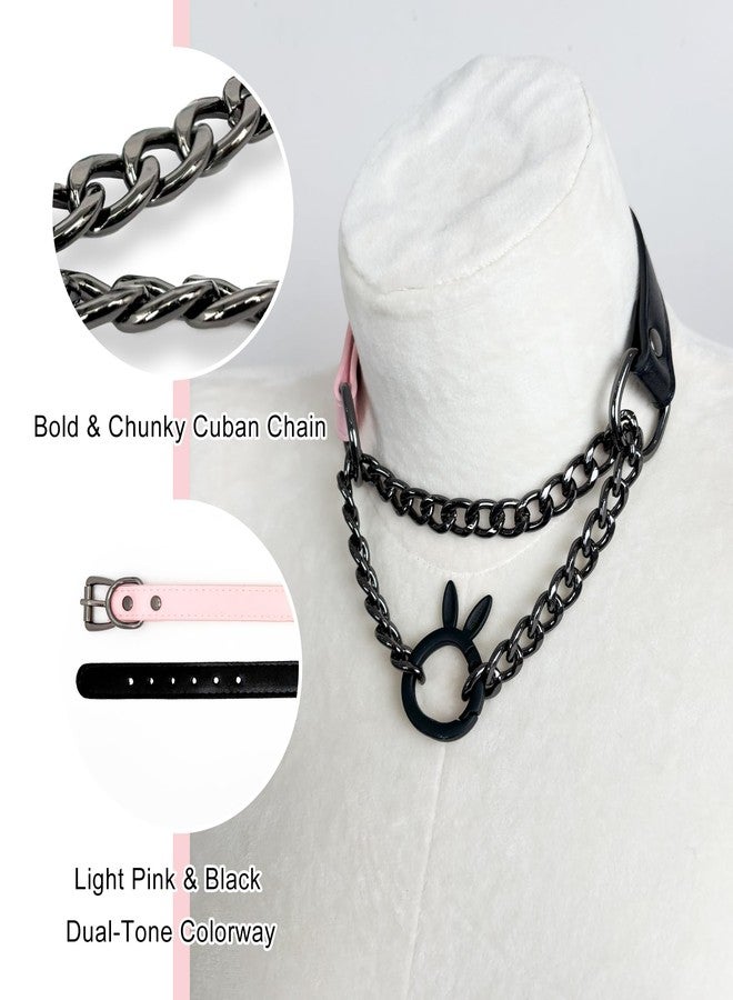 EverGlimp Leather Choker Collar Necklace For Women,Cute Skull Gothic Punk Rock Choker Necklace Collars, standard, Leather, No Gemstone - Image 4