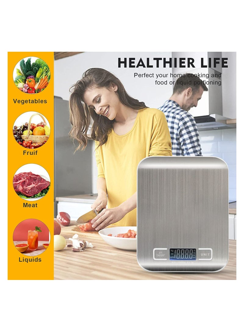 سبكترا ميزان المطبخ الرقمي سبكترا | مقياس رقمي للأغذية للجزء | ميزان رقمي للتحكم في النظام الغذائي | مقياس وزن التحكم في الجزء مع البطاريات المضمنة - Image 5
