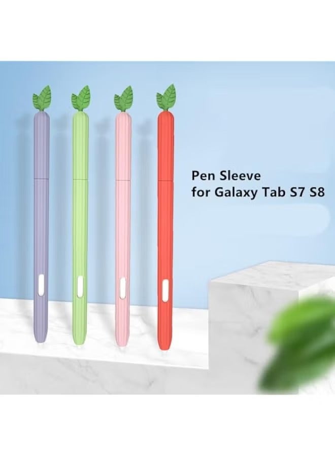 بروماس حافظة لقلم S Pen على Samsung Galaxy Tab S7 FE/S7/S7 Plus/S8/S8 Plus/S8 Ultra /S9 /S9 Plus / s9 Ultra غطاء قلم ملون للكمبيوتر اللوحي SPen Stylus Bag حماية ضد الانزلاق - Image 2