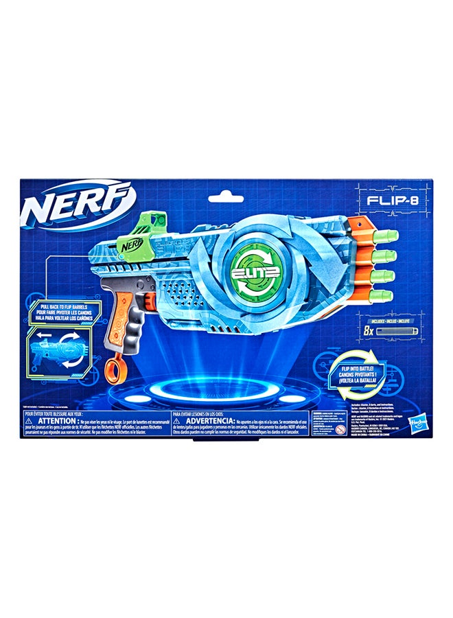 NERF Elite 2.0 Flipshots Flip-8 Blaster with 8 Dart Barrels That Flip to Double Your Firepower 8-Dart Capacity - Image 2