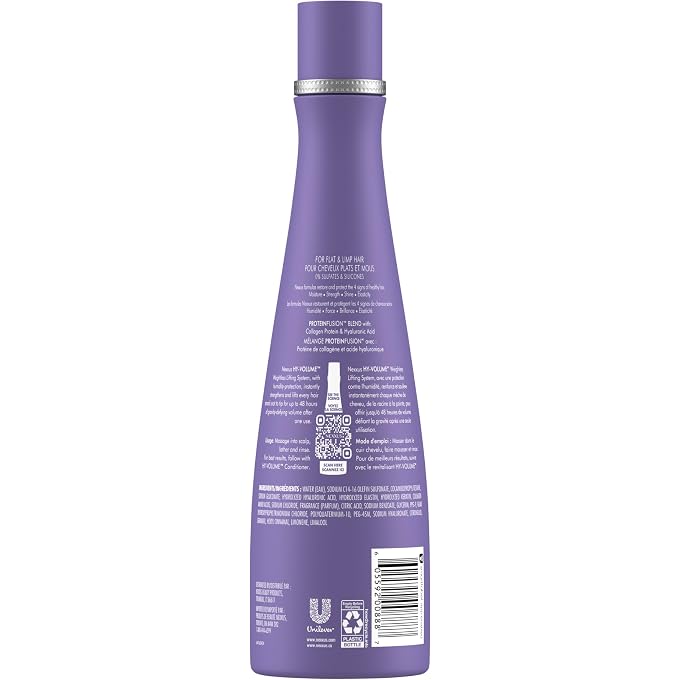 Nexxus Hy-Volume Weightless Lift Shampoo For Flat & Limp Hair Protein Fusion with Collagen Protein & Hyaluronic Acid for 48 Hours of Volume 13.5 Fl Oz - Image 2