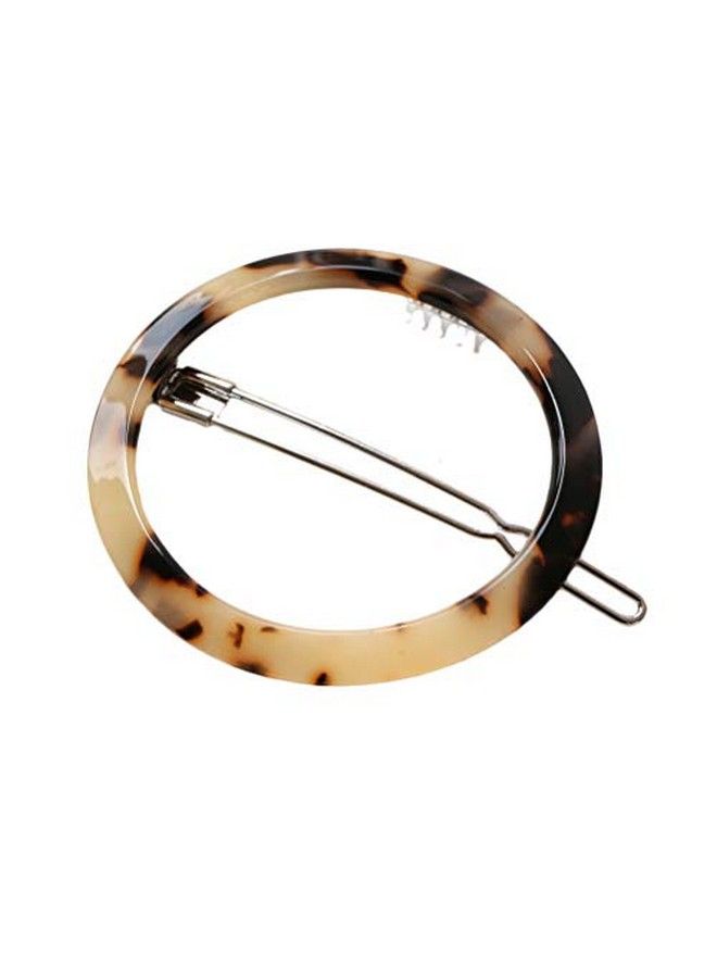 Lurrose 4 Pcs Acrylic Resin Hair Clips Geometric Hair Pins Triangular Circle Leopard Barrettes For Party Daily - Image 5