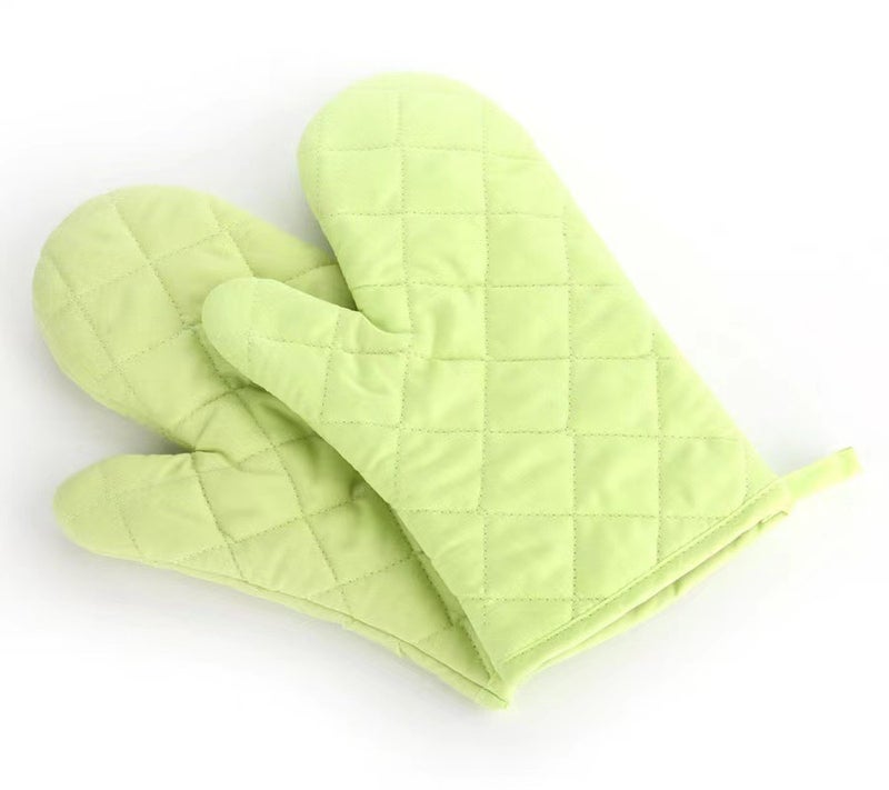 Thick Cotton Microwave Oven Gloves Fruit green (single)