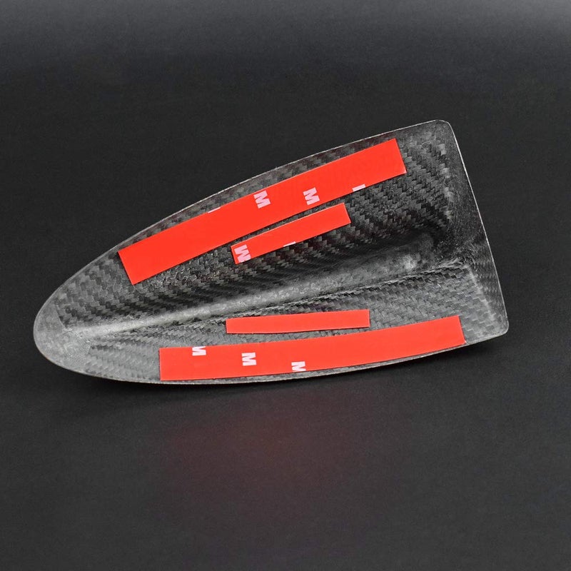AIRSPEED Black Carbon Fiber Car Shark Fin Antenna Cover Radio Signal Base for BMW E82 E46 E90 E92 M3 Accessories (7.6'') - Image 3