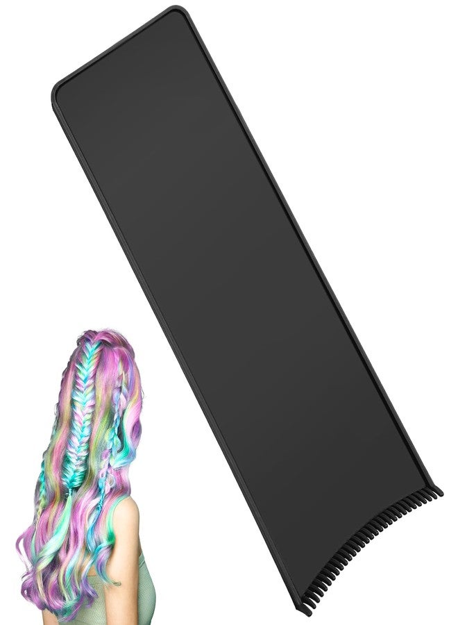Styquenzer 1 PCS Highlighting Board, Balayage Board Hair Coloring Paddle Balayage Highlighting Boards with Teeth, Hair Dye Tools Highlighting-Paddle for Barber Salon Hairstylist Hair-Dying Tools, Black - Image 1