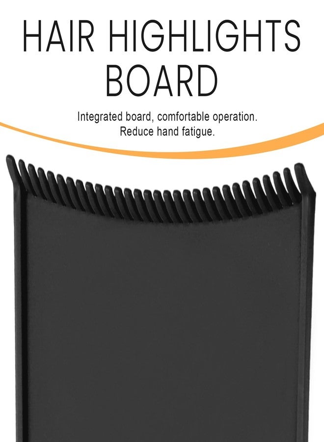 Styquenzer 1 PCS Highlighting Board, Balayage Board Hair Coloring Paddle Balayage Highlighting Boards with Teeth, Hair Dye Tools Highlighting-Paddle for Barber Salon Hairstylist Hair-Dying Tools, Black - Image 4