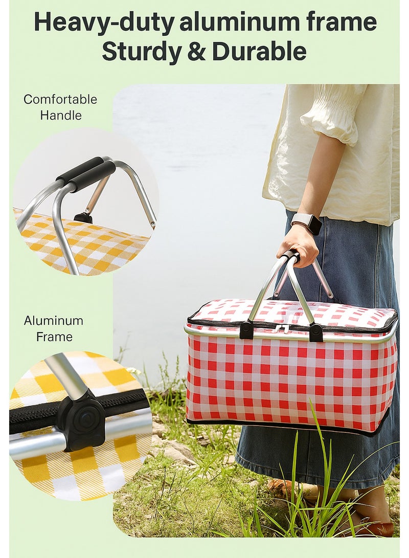 Summer Travel Outdoor 28L Keepcold Picnic Icebox（yellow）  - Image 3