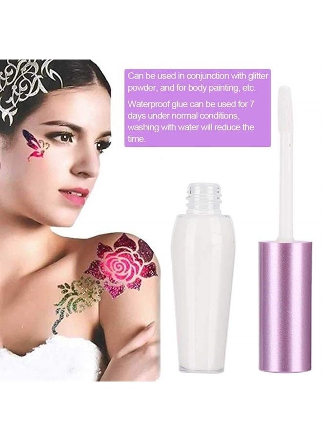 Body Glitter Glue, Adhesive Cosmetic Temporary Tattoo Glitter Powder Glue Body Painting Face Eyebrows Hair Nails Tattoo Gel Beauty Tool for Festival Carnival Concert Party Beauty Rave Accessories 7ml - pzsku/Z7240D32FC9DF099576D9Z/45/_/1687444312/38c5dbd4-2af2-48c3-91c6-295f7f3f4916