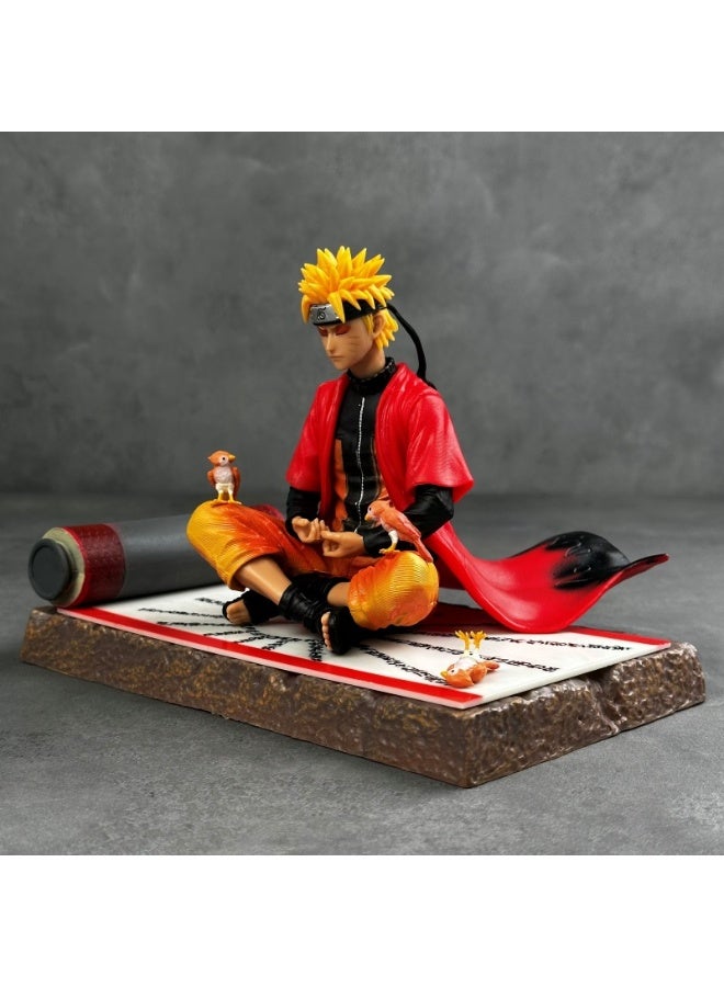 Halamodo Naruto Meditating Naruto Uzumaki Figure - Chakra-Gathering Anime Model, Desk Ornament and Serene Birthday Gift,15cm - Image 4