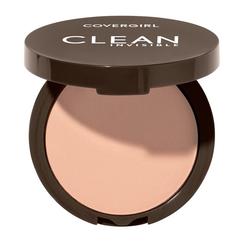 Covergirl Clean Invisible Pressed Powder, Lightweight, Breathable, Vegan Formula, 130 - Classic Beige, 0.38oz - Image 1