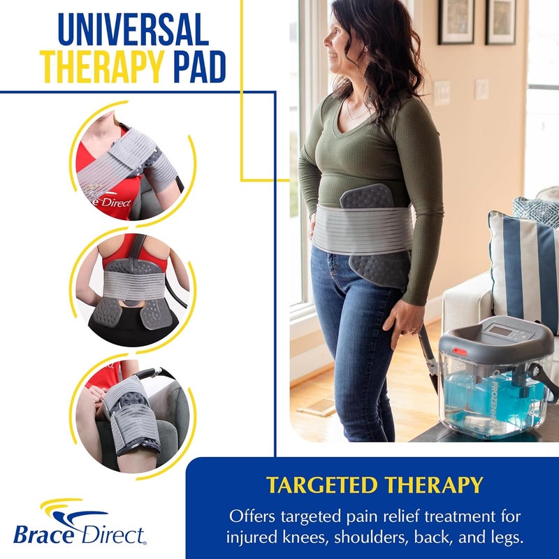 Brace Direct Frozen Heat Therapy Device  Digital Hot  Cold Water Circulation Unit for Sports Injury Arthritis  Ice Machine for Knee Hip Back Shoulder Ankle Pain Relief  with Universal Pad - Image 3