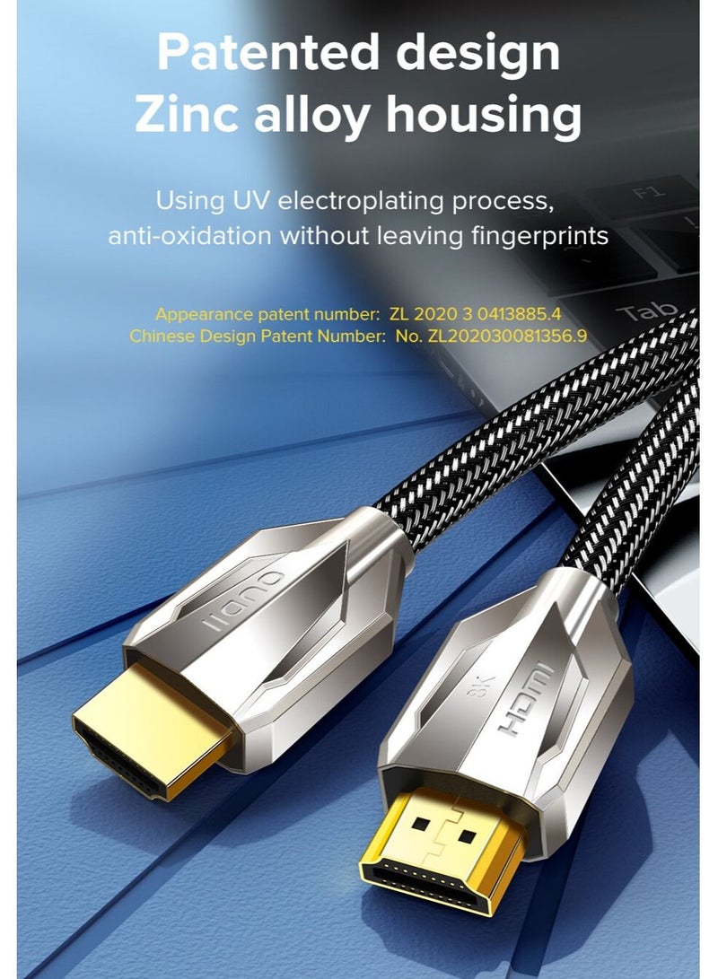 HDMI 2.1 Cable 8K/60Hz 4K/120Hz 2K144Hz Ultra High-Speed 48Gbps Cable 3D HDR Cable For PC Laptop HDTV PS5 PS4 Splitter Switch Audio Video - 3M