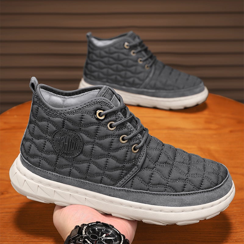 Men'S Boots Genuine Leather Large Size Boots Men'S Casual Men'S High-Top Snow Boots Men'S Workwear Boots - Image 5
