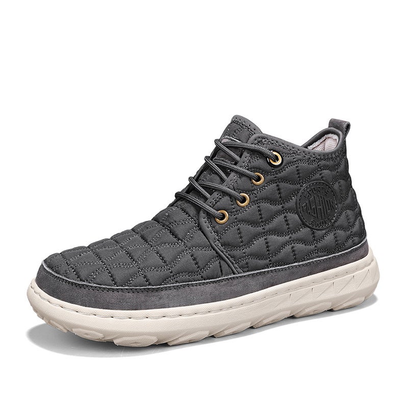 Men'S Boots Genuine Leather Large Size Boots Men'S Casual Men'S High-Top Snow Boots Men'S Workwear Boots - Image 4