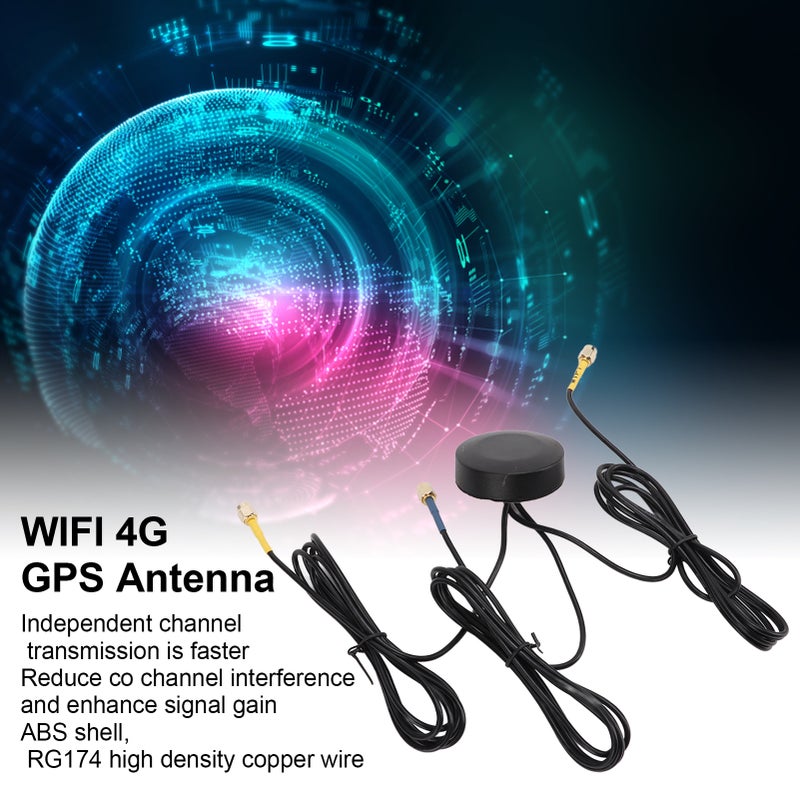 3-In-1 GPS Antenna: Lightweight Durable ABS Material IP67 Waterproof - Independent Channel Transmission Copper Wire for Car Navigation Outdoor Use - Image 4