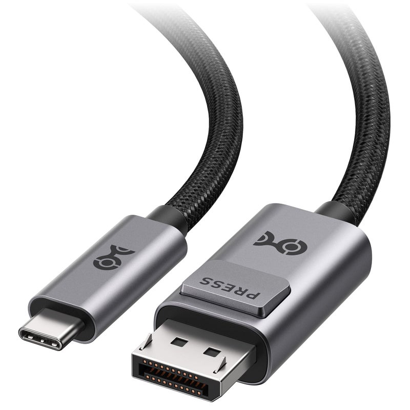 Cable Matters 40Gbps Bi-Directional USB-C to DisplayPort 2.1 Cable - 1.8m / 6ft, DP40 (UHBR10), 8K@120Hz / 4K@480Hz, DisplayPort to USB C Cable for DP Alt Mode Devices (No Power Delivery) - Image 1