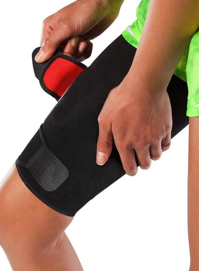 Stone and Clark Adjustable Thigh Brace Support, Quadriceps Support Thigh Wraps for Men Women. Unisex Breathable Neoprene Non-Slip Hamstring Compression Sleeve - Image 1