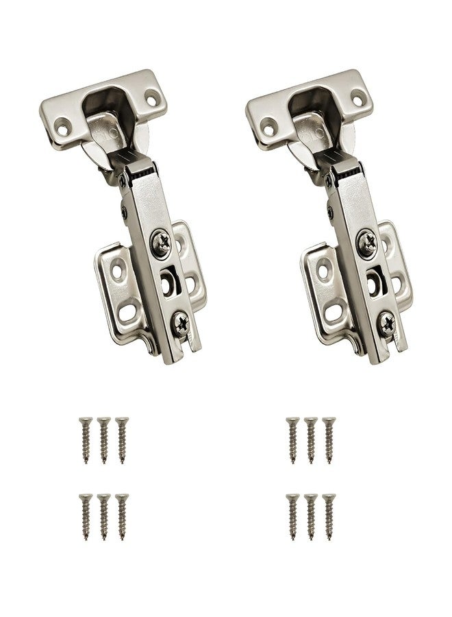 VOLO Cabinet Hinges, Set of 1 (2 Pieces) for Furniture, Wardrobes, Doors, and Storage Units | (2D Normal (Mild Steel), 0 Crank | Full Overlay) - Image 1