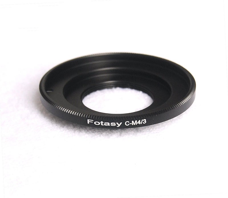 Fotasy 16mm Cine Lens to M43 Adapter, C Mount to MFT Adaptor, Compatible with Panasonic G7 G9 GF8 GH5 GX7 GX8 GX9 GX85 GX80 GX850 G90 G91 Olympus E-M1 E-M5 E-M10 I II III E-PM2 E-PM1 Pen-F E-M1X - Image 1