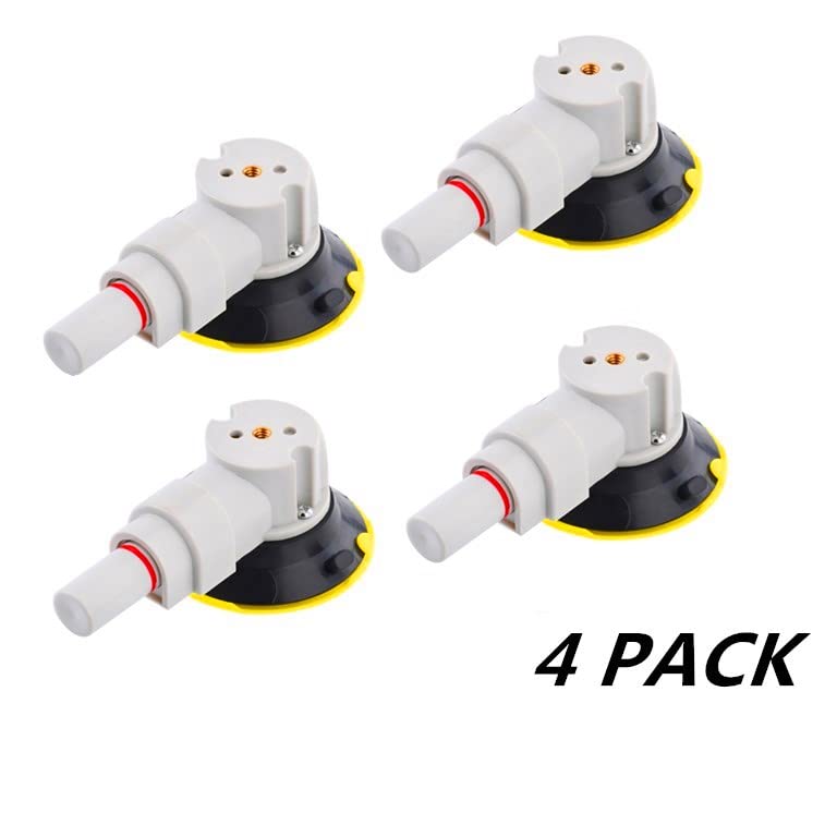 ZUOS 3" Mounting Vacuum Suction Cup with 1/4"-20 Female Thread, Small Hand Pump Glass Sucker for Car Camera (3" suction cup(4 PACK)) - Image 2