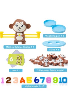Generic Monkey Balance Maths Cards, Number Blocks, Early Development Activity, Educational Toys, Counting Game, Maths Games for Boys and Girls from 3 Years  - Image 2