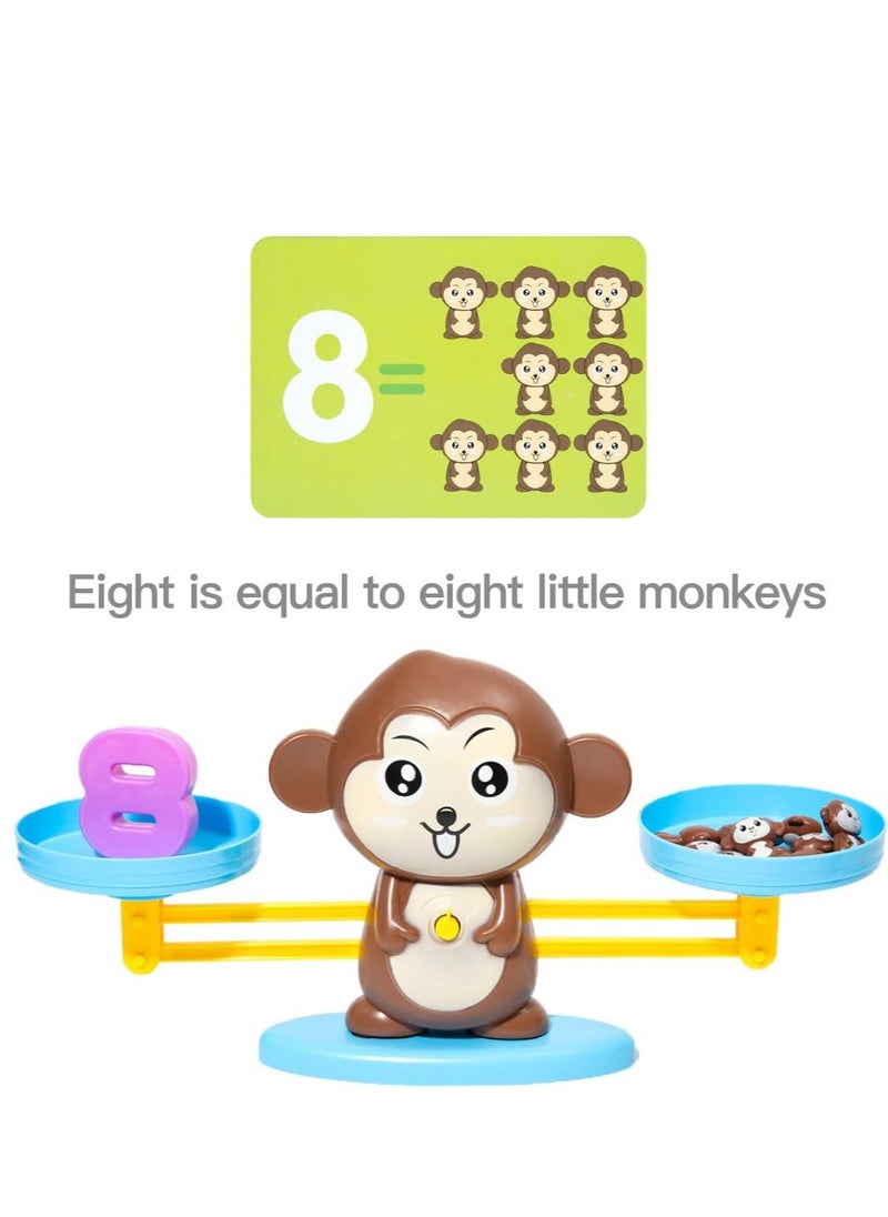 Generic - Monkey Balance Maths Cards, Number Blocks, Early Development Activity, Educational Toys, Counting Game, Maths Games for Boys and Girls from 3 Years - Image 1
