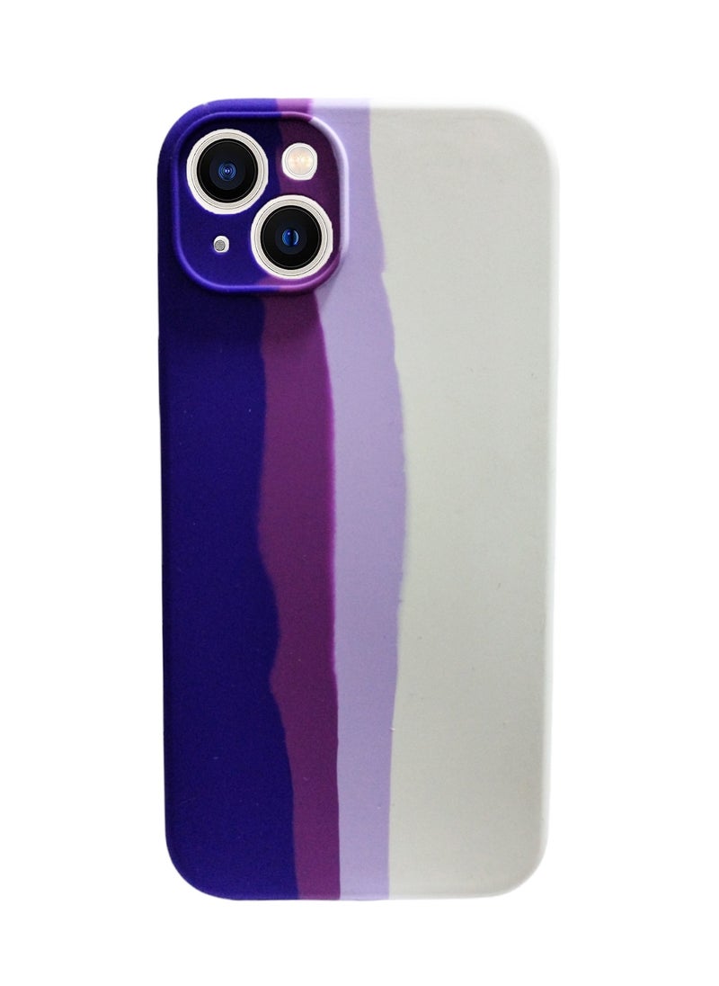 Cover Compatible with Luxury Colorful Silicone Phone Cover for IPhone 14 Plus (Purple @ White) - pzsku/Z724189241C38B4B7E371Z/45/_/1731502668/d0454836-2697-45b1-a8e5-c4ea22364ceb