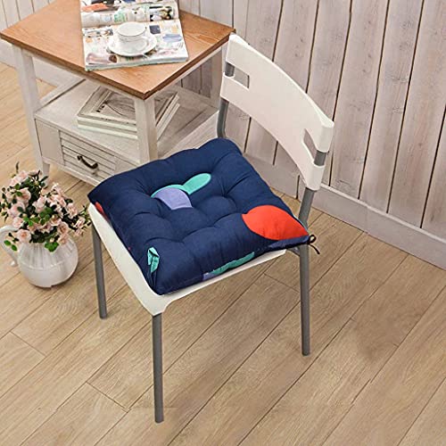 RRC Microfiber Cotton Chair Pads With Four Corner Ties 16X16 In, Square, Pack of 2 | Extra-Comfortable & Soft Seat Cushions | Ergonomic Pillows For Dining, Patio, Red - Image 3